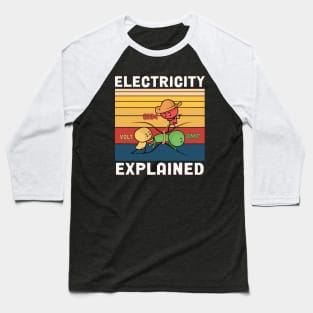 Electricity Explained Baseball T-Shirt